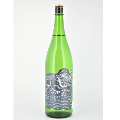 阿部勘純米吟醸MEBACHIラベル　1.8L