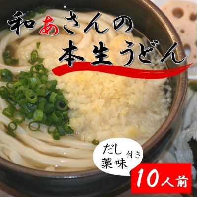 和ぁさんのおうどん　いたれりつくせりセット10人前(薬味付き)