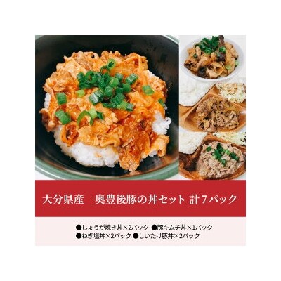 大分県産　奥豊後豚の丼セット　計7パック_A02025