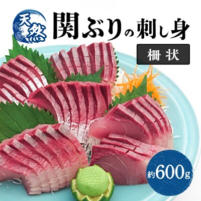 関ぶりの刺し身(柵状)　約600g_E04014