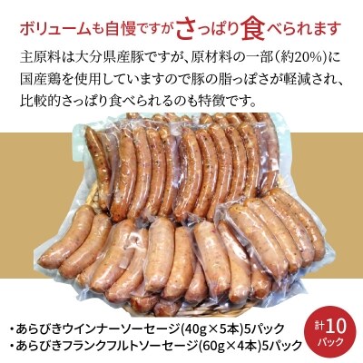 あらびきウインナーソーセージ&フランクフルトソーセージ 2.2kg_A05039