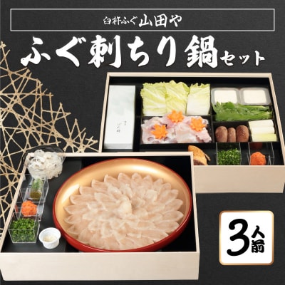 臼杵ふぐ山田や ふぐ刺・ちり鍋セット 3人前_E05016