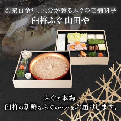 臼杵ふぐ山田や ふぐ刺・ちり鍋セット 3人前_E05016