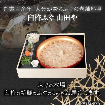 臼杵ふぐ山田や ふぐ刺身セット 2人前_E05017