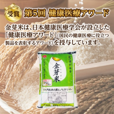 大分丹生米の里ヒノヒカリ金芽米　4.5kg×2袋_B01020