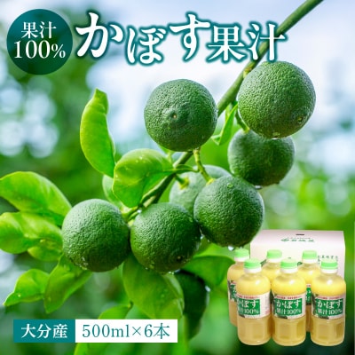 【大分県】【果汁100%】【無添加】カボス果汁 500ml×6本_F10041