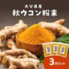 秋ウコン粉末　大分県産　栽培期間中は農薬・化学肥料未使用_F09001