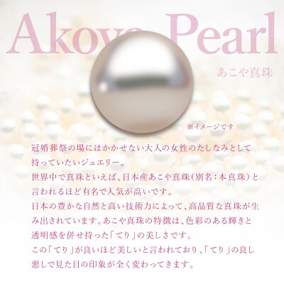 K10あこや本真珠ネックレス 真珠8.0mm ホワイトゴールド 全長40cm_R14123-W