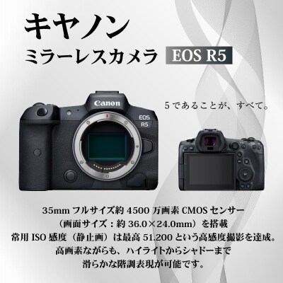 キヤノンミラーレスカメラ　EOS R5_R14141