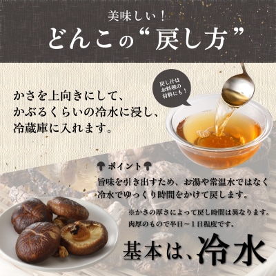原木乾椎茸　どんこ5袋セット(合計500g)_F07032