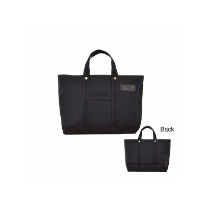 【ファスナー付き】A4サイズ対応ポケット・キーフック付きの安心トート(ブラック)_T03045_1
