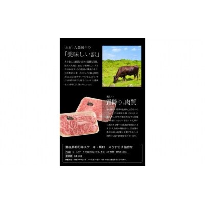 豊後黒毛和牛ステーキ・肩ロースうす切り詰合せ約1.22kg_A01046