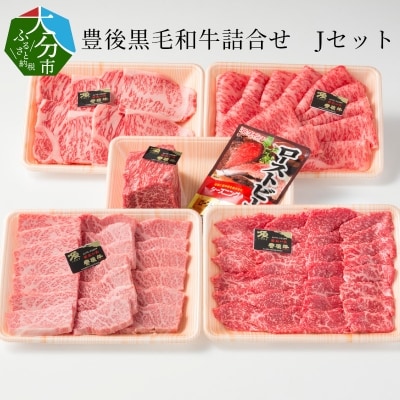 豊後黒毛和牛詰合せ Jセット約2.5kg_A01048
