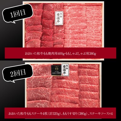 【数量限定定期便】大分県産黒毛和牛(おおいた和牛)バラエティ定期便 毎月6回お届け_A01082
