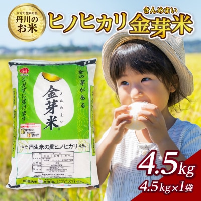大分丹生米の里ヒノヒカリ金芽米　4.5kg×1袋_B01018