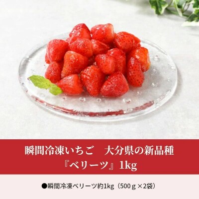 瞬間冷凍いちご　大分県の新品種『ベリーツ』1kg_C07011