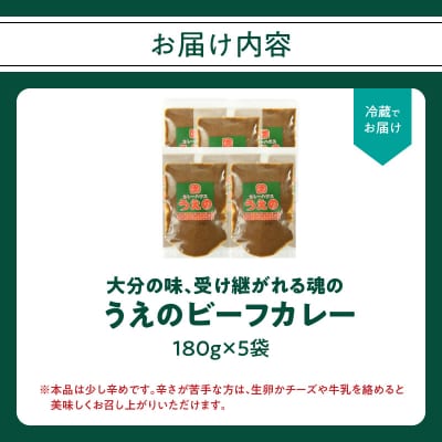 大分の味、受け継がれる魂のうえのビーフカレー　5袋_K03028