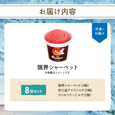 【お中元 ギフト】限界シャーベット 8個セット《7/1～8/8の期間にお届け》_J06005-S