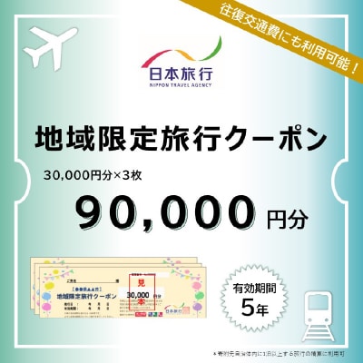 大分県大分市 日本旅行 地域限定旅行クーポン 【90,000円分】_O02051
