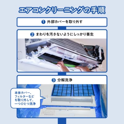 壁掛けエアコンクリーニング洗浄サービス(お掃除機能なし)【大分市内の住居限定】 _P01060