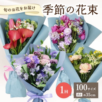 季節の花束 旬のお花をお届けします ≪1回お届け≫_R07013
