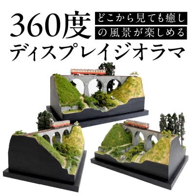Nゲージ鉄道模型ディスプレイジオラマ 【汐井川アーチ橋梁】_R08023