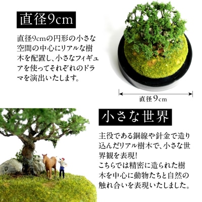 ディスプレイジオラマ 【癒しの森-動物編】_R08026