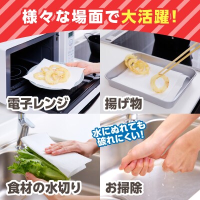 グッと吸い込むキッチンタオル100カット(6ロール×8パック)(キッチンペーパー)_R18003