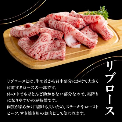 おおいた和牛 リブローススライス 520g_A01140