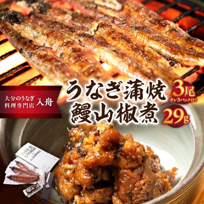 うなぎ料理入舟 蒲焼3尾+鰻山椒煮_E07007