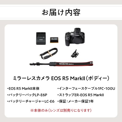 ミラーレスカメラ EOS R5 MarkII・ボディー_R16001