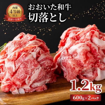 【父の日ギフト】おおいた和牛 切落とし 1.2kg ≪6月15日お届け≫_A01142-C