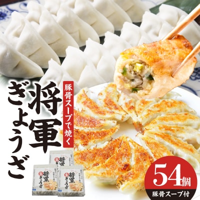 豚骨スープで焼く 餃子専門店の餃子 将軍餃子54個_A02032