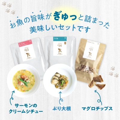 ドッグフード 無添加 お魚3点セット【犬の手作りごはん】_R15011