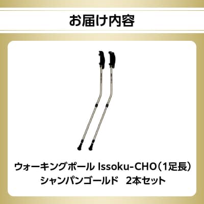 ウォーキング Issoku-CHO(1足長) シャンパンゴールド 2本セット_R17013