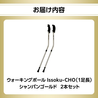 ウォーキング Issoku-CHO(1足長) シャンパンゴールド 2本セット_R17013