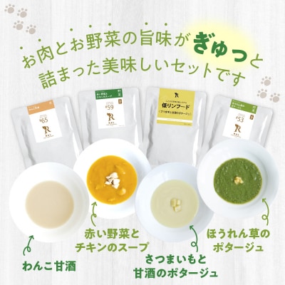 ドッグフード 無添加 水分補給4点セット【犬の手作りごはん】_R15013