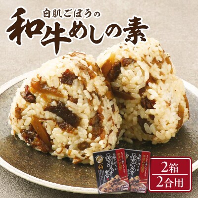 白肌ごぼうの和牛めしの素 2箱セット_K03033