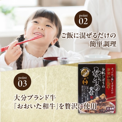 白肌ごぼうの和牛めしの素 4箱セット_K03034