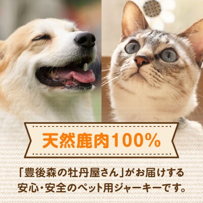 【ペットフード(犬・猫用)】 鹿肉ジャーキー 50g×2パック_R15015