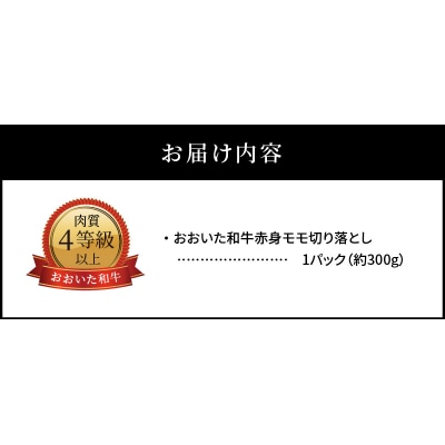 【お歳暮ギフト】おおいた和牛切り落とし約300g〈12月13日～20日内にお届け〉_A01096-O