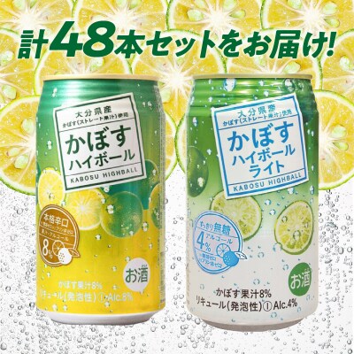 【お歳暮ギフト】かぼすハイボール・かぼすハイボールライト 各24本入2ケースセット_H07027-O