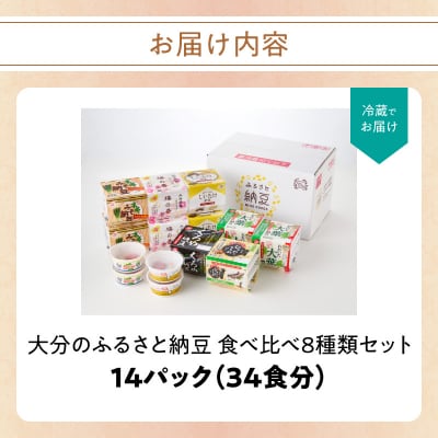 大分のふるさと納豆 食べ比べ8種類セット_K05004