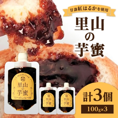 熟成焼芋の蜜を絞り出した天然100%のシロップ 里山の芋蜜 100g×3個_K10029
