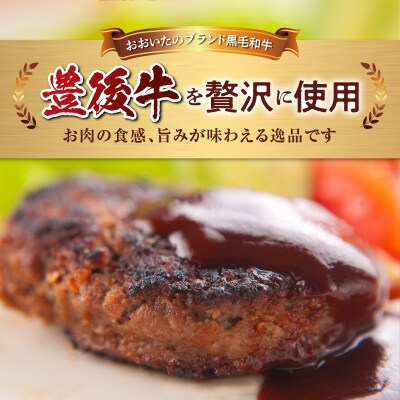 【父の日ギフト】 豊後牛ハンバーグ(プレーン) 10個セット ≪6月21日お届け≫_A05064-C
