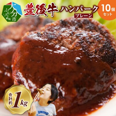 【お中元ギフト】豊後牛ハンバーグ 10個セット≪7/1～8/9の期間に発送≫_A05064-S