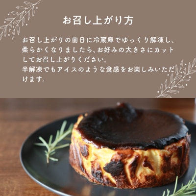 【お中元ギフト】 濃厚とろけるバスクチーズケーキ ≪7/1～8/9の期間に発送≫_J02004-S