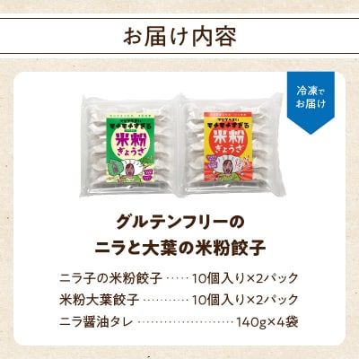 大分特産!グルテンフリーのニラと大葉の米粉餃子_A02038