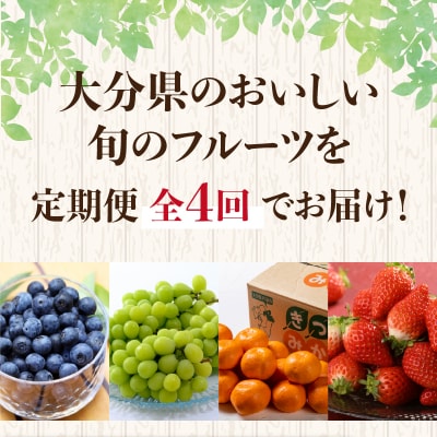 大分県産 旬のフルーツ定期便 <計4回お届け>_T10100