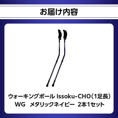 ウォーキング Issoku-CHO(1足長) WG メタリックネイビー 2本1セット_R17027